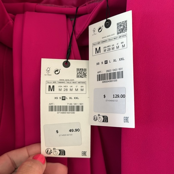 NWT in box — Zara Women's Fuchsia Suit - Picture 2 of 7